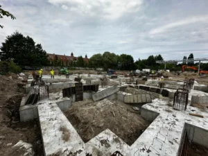 Stopy ławy fundamentowe, budowa w Szczecinie