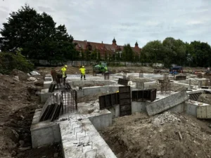 Stopy ławy fundamentowe, budowa w Szczecinie