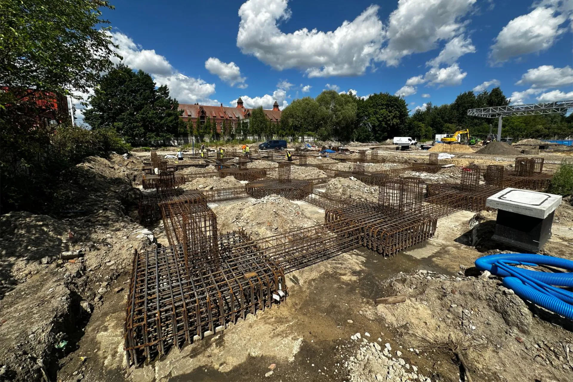 Stopy ławy fundamentowe, budowa w Szczecinie