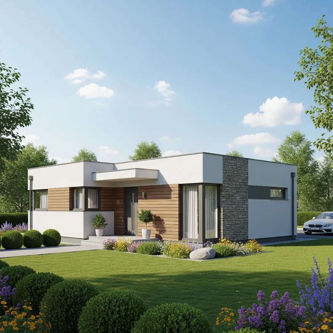 Dom jednorodzinny o powierzchni użytkowej 130 m2 to najczęściej wybierany projekt w budynkach jednorodzinnych w 2024 roku