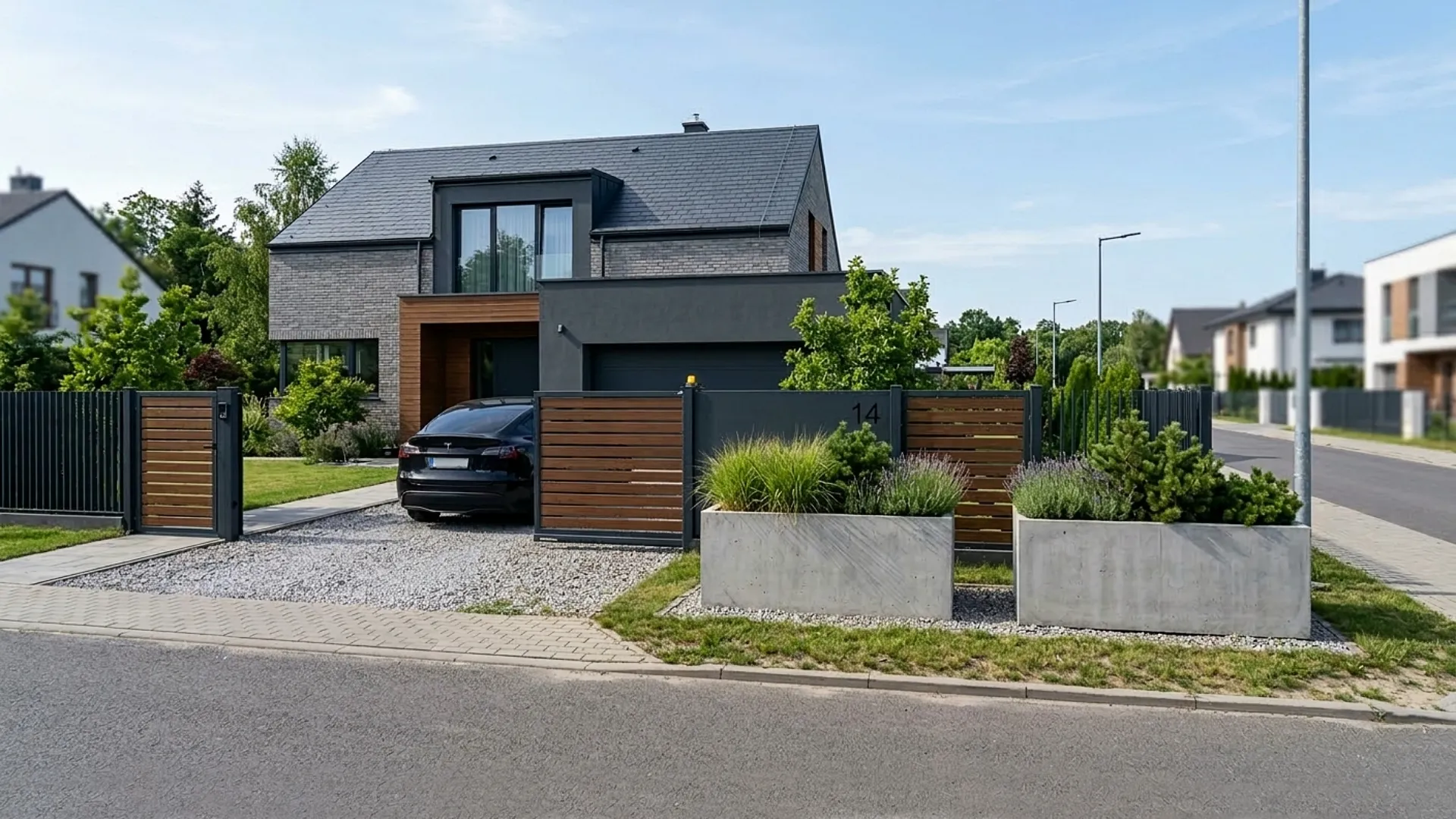 Ozdobne donice przed bramą? Sprawdź, czy nie zajmujesz pasa drogowego nielegalnie!